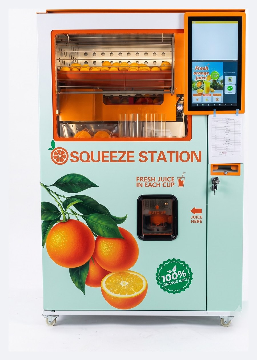 Fresh Orange Juice Vending Machine